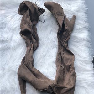 wild diva heeled knee high boot